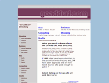Tablet Screenshot of goaddurl.com